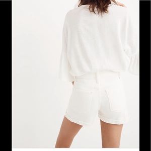 Madewell denim white shorts size 29